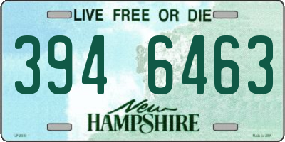 NH license plate 3946463