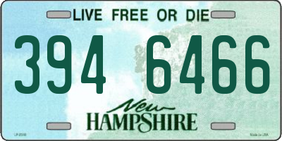 NH license plate 3946466