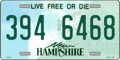 NH license plate 3946468