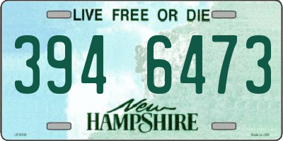 NH license plate 3946473