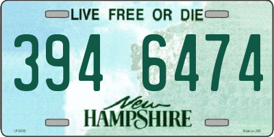 NH license plate 3946474