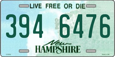 NH license plate 3946476