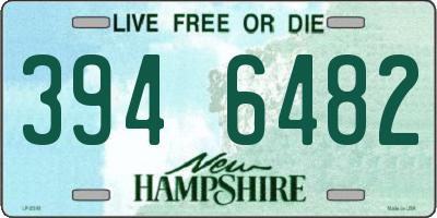 NH license plate 3946482
