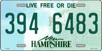 NH license plate 3946483
