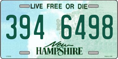 NH license plate 3946498
