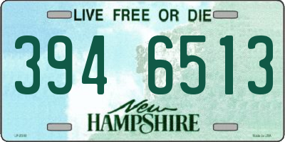 NH license plate 3946513
