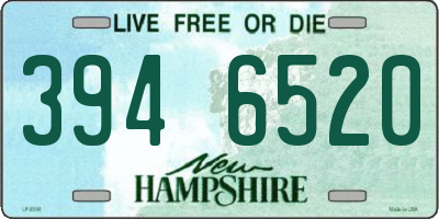 NH license plate 3946520