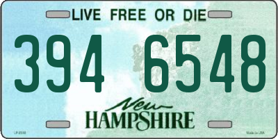 NH license plate 3946548