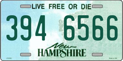 NH license plate 3946566