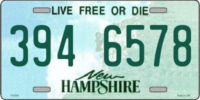 NH license plate 3946578