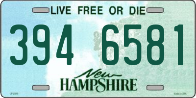 NH license plate 3946581