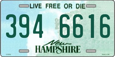 NH license plate 3946616
