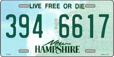 NH license plate 3946617