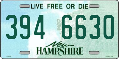 NH license plate 3946630
