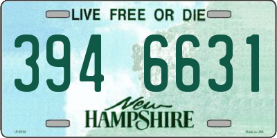 NH license plate 3946631