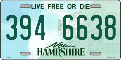 NH license plate 3946638