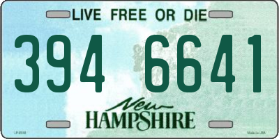 NH license plate 3946641