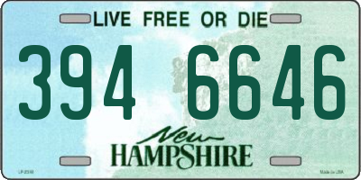 NH license plate 3946646