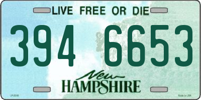 NH license plate 3946653