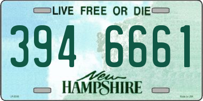 NH license plate 3946661