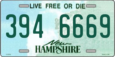 NH license plate 3946669
