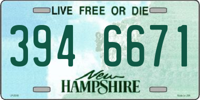 NH license plate 3946671