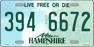 NH license plate 3946672