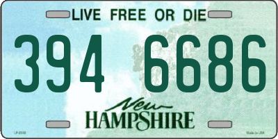 NH license plate 3946686