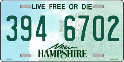 NH license plate 3946702