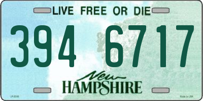 NH license plate 3946717