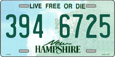 NH license plate 3946725