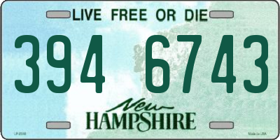 NH license plate 3946743