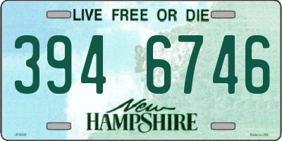 NH license plate 3946746