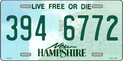 NH license plate 3946772