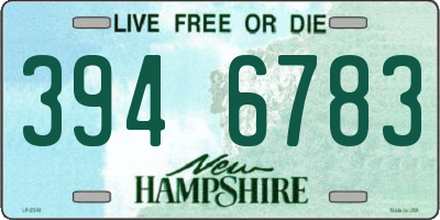 NH license plate 3946783