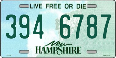 NH license plate 3946787