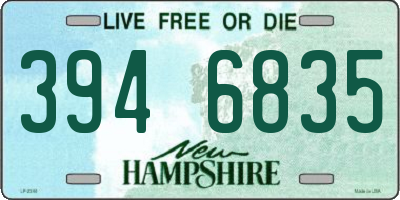 NH license plate 3946835