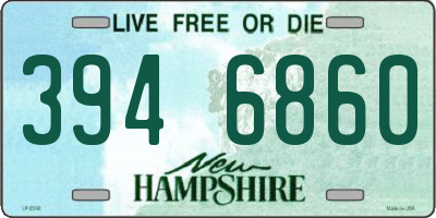 NH license plate 3946860