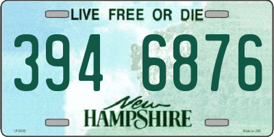 NH license plate 3946876