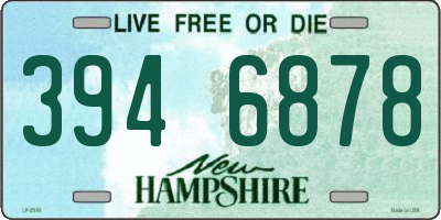 NH license plate 3946878