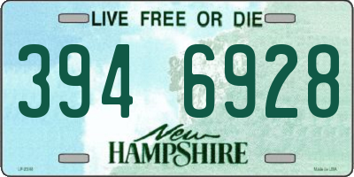 NH license plate 3946928