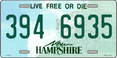NH license plate 3946935