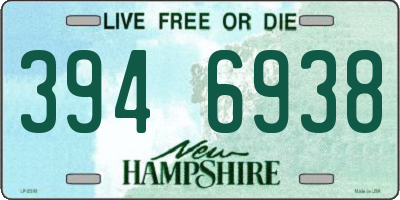 NH license plate 3946938