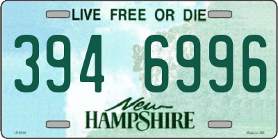 NH license plate 3946996
