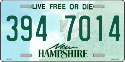 NH license plate 3947014