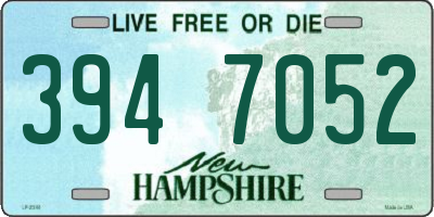 NH license plate 3947052
