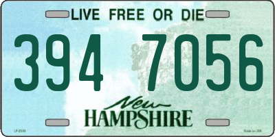 NH license plate 3947056
