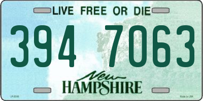 NH license plate 3947063