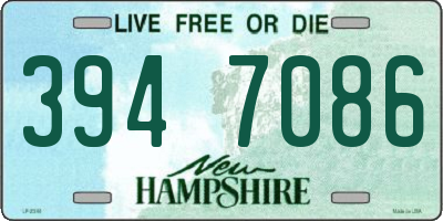 NH license plate 3947086