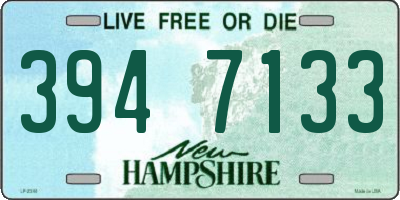 NH license plate 3947133